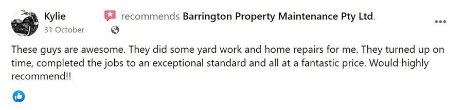 barrington property maintenance review